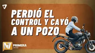 AHORA: un motociclista se ACCIDENTÓ tras caer en un POZO en Las Heras