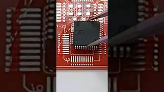 Soldering QFP microcircuit Electronics with Liquid #Soldering #Flux FN232 #electronics