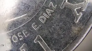 100 Guaran&iacute;es, Paraguayan coin from 2011 under the microscope