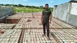 Full Slab Piping Work | Linter Roof Electrical Conduit Fitting Step by Step