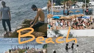 Athens Beach vlog |Beautiful Beach walk |HOW I spent my day to Beach |Summer beach days