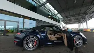 Drone Flying Through The Porsche 911 Turbo