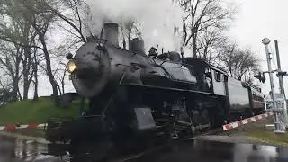 (Wheelslip at the end!) N&W 475 passing by carpenter’s crossing