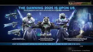 Destiny 2 Dawning and Vanguard Weekly Arms Rewards