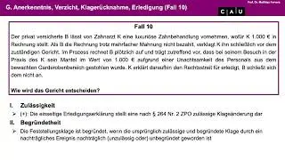 Zivilprozessrecht &ndash; Folge 06 (Erledigung; Beweislast, Beweisma&szlig;, Beweislastumkehr, Anscheinsbeweis)
