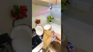 #shorts Super technique removing Coconut 🥥 from its shell #lifehacks #trendingshorts