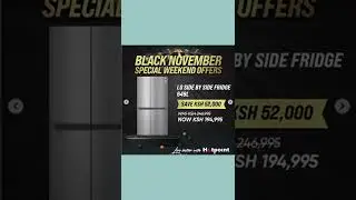 Von Hotpoint Kenya Black November Weekend Offer | Offer valid from 11/11/2022 to 13/11/2022