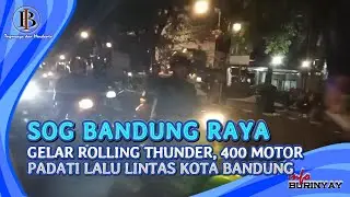 SOG Cabang Bandung Raya Gelar Rolling Thunder, 400 Motor Padati Lalu Lintas Kota Bandung