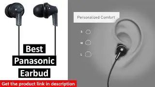 Panasonic ErgoFit In-Ear Earbud Headphones || Best Dynamic Crystal-Clear Sound, Ergonomic Comfort