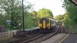 Tyne Valley Line: The Class 156 'Super Sprinter' NORTHERN No.156448 was passed through at Wetheral.