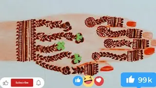 Easy beautiful stylish mehndi design🤩🌱 Letest mehndi design||New mehndi design#mehndi#henna#viral