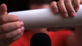 ASMR Paper Scratching and Book Tapping for Tingles I No Talking