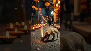 Hero Cat Saves Puppy from Danger 🎆 | AI Animated Story | Heartwarming Twist! #HeroCat #shorts