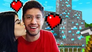 A CADA 1 DIAMANTE NO MINECRAFT MINHA AMIGA ME DA UM BEIJO