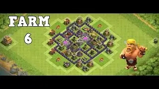 O Melhor Layout Farm para cv6 - Clash Of Clans