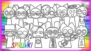Sprunki Pyramixed Coloring Pages | How To Color New Sprunki Pyramixed Characters