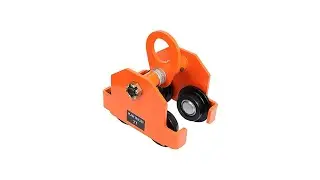 Push I Beam Trolley Adjustable Manual Trolley 6000LBS 3 Ton Capacity Push Beam Trolley Hoist with D