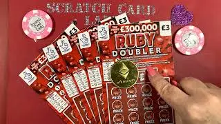 🤗🎄Great fun, extra scratch card session with 5x Ruby Doubler , does my luck change 🤞🤞🎅🧑&zwj;🎄🎄