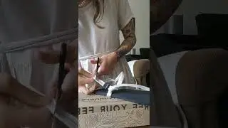 unboxing EarthRunner sandals 👰 #sustainableliving #barefoot #earthrunners #wedding #vegan