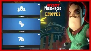 Secret Neighbor | All *NEW* Neighbor Emotes!