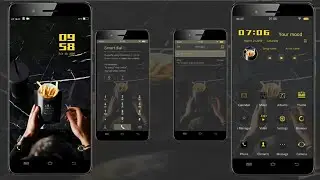vivo theme itz | yellow and black theme for vivo phone
