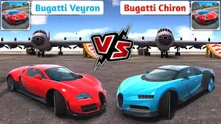 Ultimate Car Driving Simulator - Bugatti Chiron vs Bugatti Veyron Comparison. Who Win?