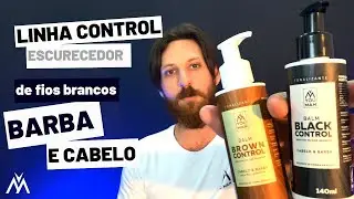 Escurecedor de barba e cabelo | tonalizante para fios brancos | não é tinta | Linha Control.