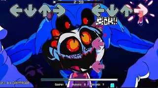 Hell kitty vs Sonic exe in Friday night funkin FNF Beautiful Smile Horror