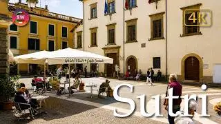 Sutri (Lazio), Italy【Walking Tour】4K