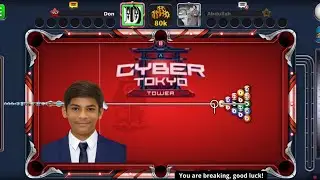 Unleashing Full Power: INSANE Epic Break Shot in 8 Ball Pool at Cyber Tokyo Tower! | ALI GAMING