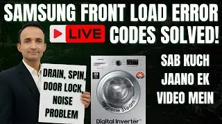 Samsung Front Load Error Codes (dE, 5C, 4C) SOLVED! | Full Repair Guide (DIY)
