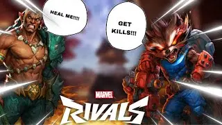 Двое взрослых токсичных мужчин спорят о лекарствах в Marvel Rivals