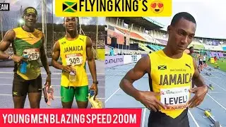 Watch 🚨 Dramatic Finish 200m final 2 Brilliant Young Jamaican 🇯🇲 U-20 Track and field events.