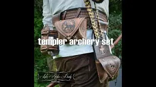 leather quiver set hand made