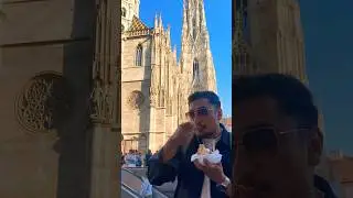Trying 5 Euro ice cream in Vienna at Stephansplatz square centre. #vienna #stephansplatz #austria