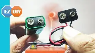 How to Make 9V Battery Connector Using Old Batteries - Life Hacks