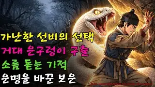 👌잠자기전 듣는 옛날이야기(중간광고없음) | 죽어가는 은구렁이를 구한 선비가 맞이한 기적 같은 보은 | 야담 | 설화 ㅣ전설 | 오디오북 | 민담