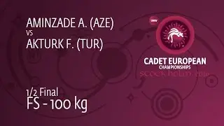 1/2 FS - 100 kg: F. AKTURK (TUR) df. A. AMINZADE (AZE), 4-1