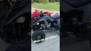 2004 Honda 400EX and 2022 Yamaha Raptor 700 #shorts #bikelife