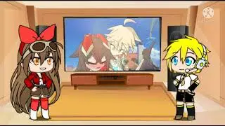 Gacha reaction : Len and Amber reaction to Aether Headpats Amber (fan-animation)