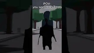 POV: You see the Black Figure 💀😂 The Strongest Battlegrounds ROBLOX #shorts