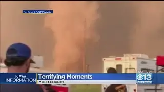 Terrfiying Moments As Tornado Forms Near Davis Families
