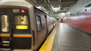 MARTA South Bound Train to Airport of CQ310/CQ311&rsquo;s on the Gold Line @ Five Points