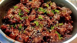 Restaurant Style Crispy Honey Garlic Chicken 