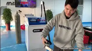 #razortekcnc razortek fiber laser cleaning machine user video