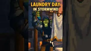 Laundry Day in Stormwind Goes Wrong 😂 | WoW Pixel Art Short