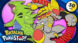 Minecraft BATALHA POK&Eacute;STOP - TYRANITAR vs KOMMO-O ! UMA VIRADA INCR&Iacute;VEL !!