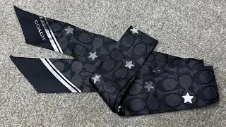 UNBOXING | Coach Twinkle Star Silk Scarf
