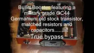 VLEFFECTS BULLITT BOOSTER GUITAR PEDAL STRAT 65 Germanium 0C44 Fat Vintage