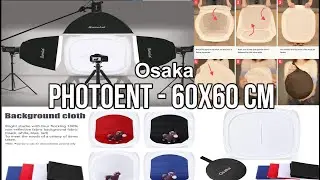 Osaka 60x60 cm Portable Photo Studio Shooting Tent Light Cube Diffusion Soft Box Unboxing review 📷